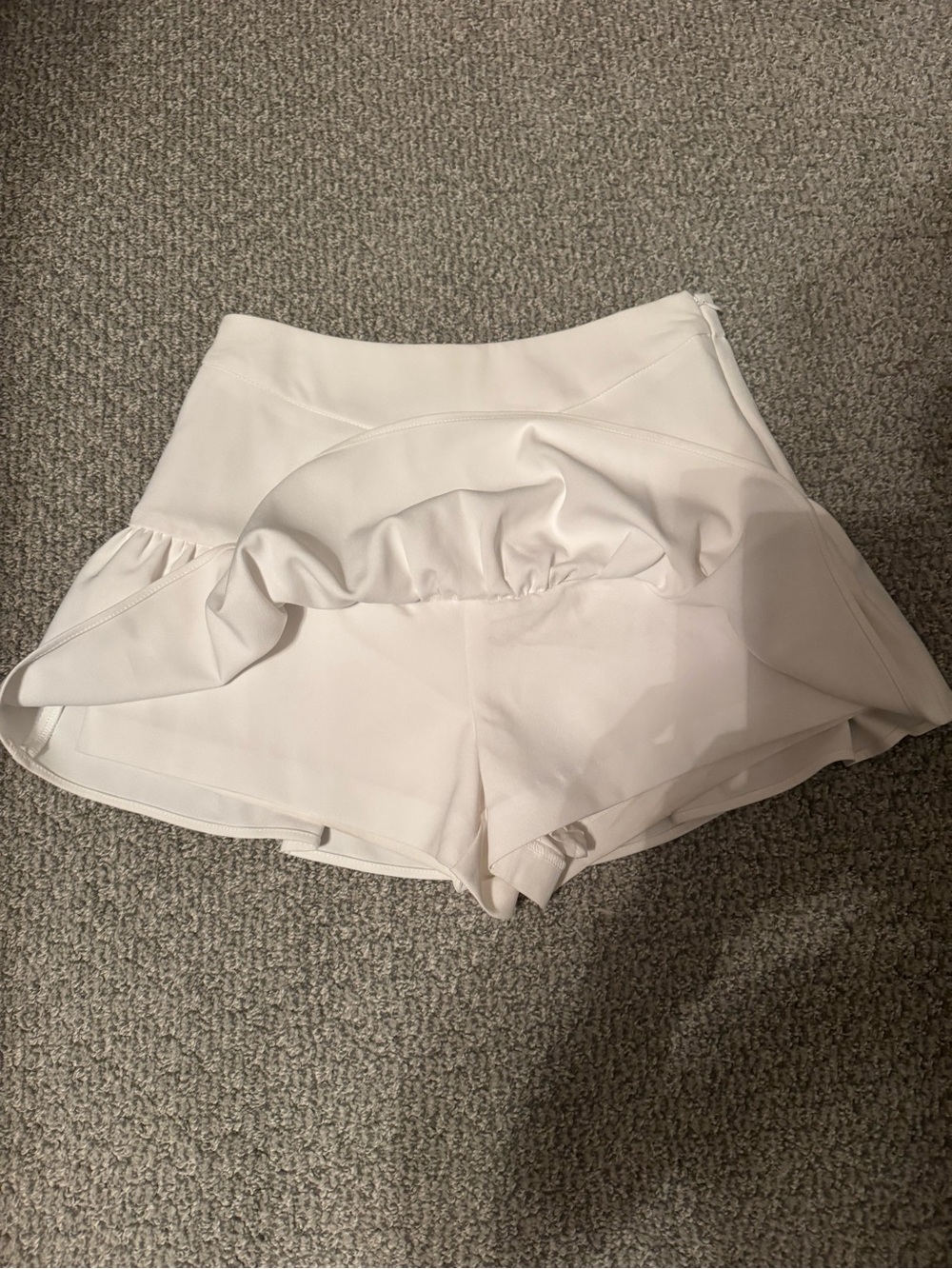 Endless Rose Cream Ruffle Mini Skort - Picture 2 of 4